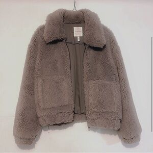 Avec Les Filles Teddy Bomber Jacket